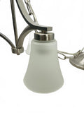 Modern 3-Light Pendant Chandelier with Frosted Glass Shades