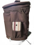 Picnic Time Picnic Time Wine & Cheese Picnic Set Soft Brown Canvas Backpack