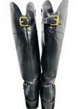 Lauren Ralph Lauren Tall Black Leather Boots Ladies 6B