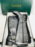 Lauren Ralph Lauren Tall Black Leather Boots Ladies 6B
