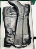 Lauren Ralph Lauren Tall Black Leather Boots Ladies 6B