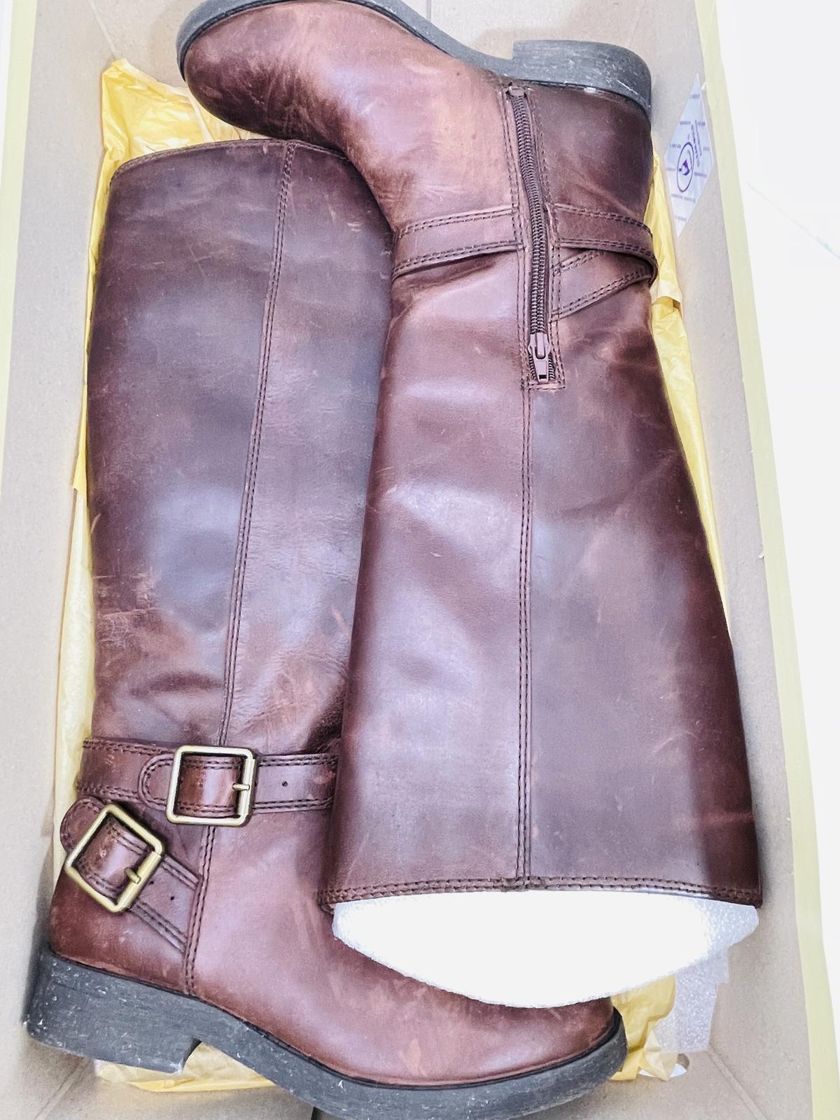Lucky Brand Falta Tuscany Bridle Tall Leather Boots Ladies 6.5
