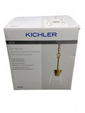 Kichler Zandi Mini Pendant Light with Classic Gold Finish and Clear Glass Shade