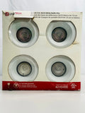 Utilitech 4 Pack 3 in. GU10 White Baffle Kits with GU10 Bulbs Included