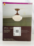 NEW! Allen + Roth Oil Rubbed Bronze Semi-Flushmount Ceiling Fixture