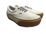 Vans Classic White Canvas Sneakers with Checkerboard Detail WMS 6