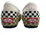Vans Classic White Canvas Sneakers with Checkerboard Detail WMS 6