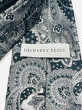 Vintage Retro Geoffrey Beene Paisley Pattern Silk Neck Tie