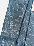 Vintage Retro Men's Blue Patterned Silk Neck Tie Lt Staining