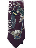 Vintage American Sports Vintage Golf Themed Neck Tie
