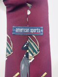 Vintage American Sports Vintage Golf Themed Neck Tie