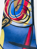 Vintage Duckworm  Collection Fourteen Abstract Pattern Silk Neck Tie Staining