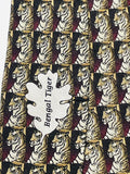 Vintage Retro The Nature Conservancy Preservation Tiger Repeating Neck tie