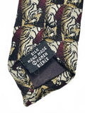 Vintage Retro The Nature Conservancy Preservation Tiger Repeating Neck tie