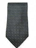 Vintage Retro Chas Reed & Co. Black and White Patterned Men's Neck Tie