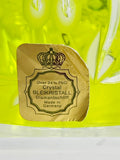 Vintage Bleikristall Crystal Bell Bright or Lime Green Made in Germany