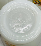 Anchor Hocking Vintage Fire King Milk Glass Mugs, Happy Tiger 4" - Set of 3