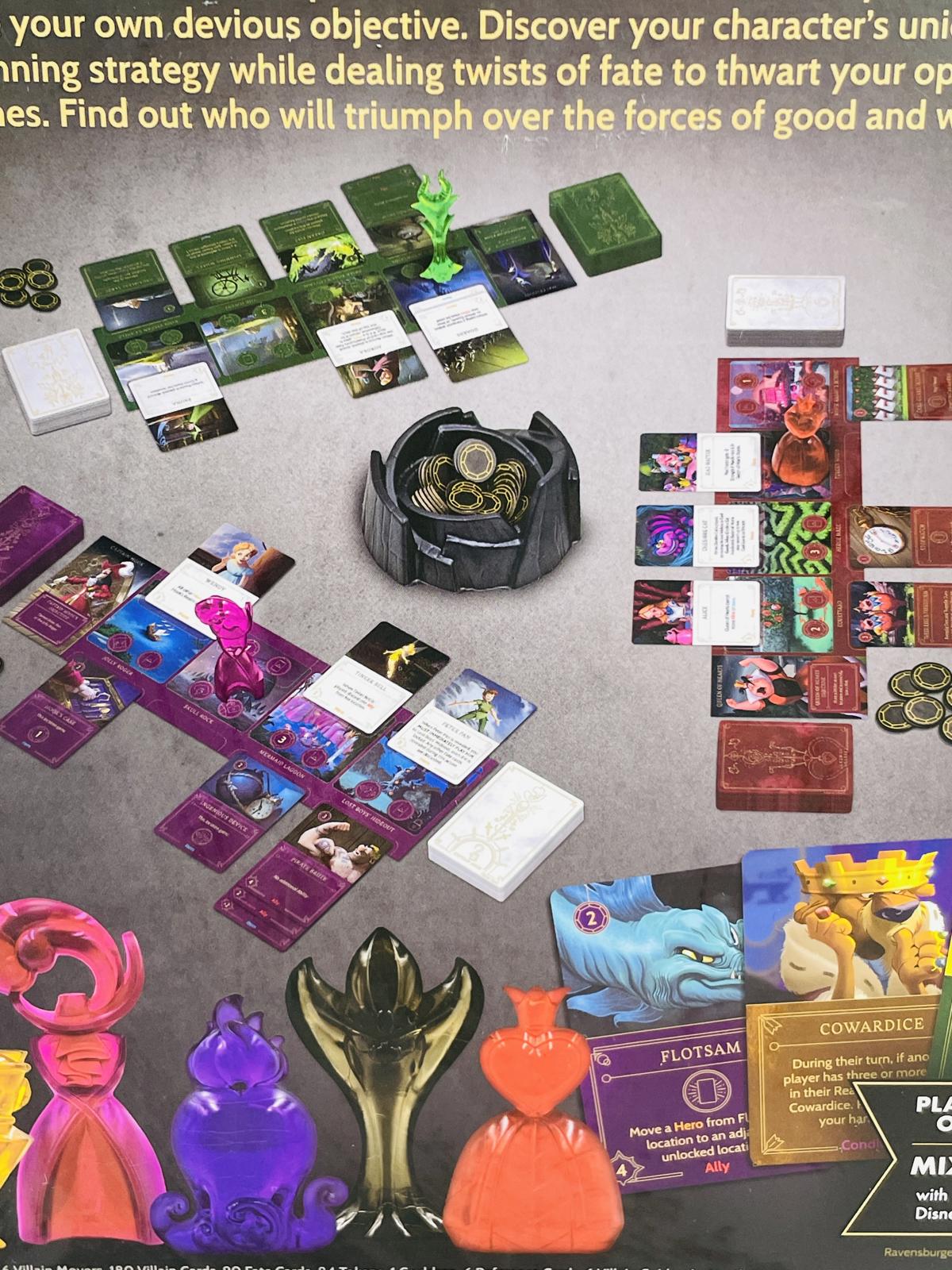 Disney Villainous Board Game EUC Open Box Never Played