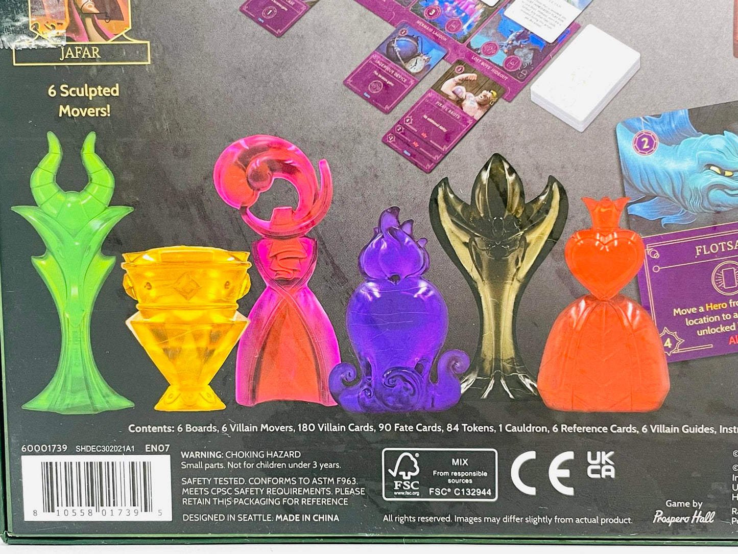 Disney Villainous Board Game EUC Open Box Never Played
