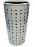 Starbucks 2016 Ceramic Travel Mug Word Search 12 oz with Lid