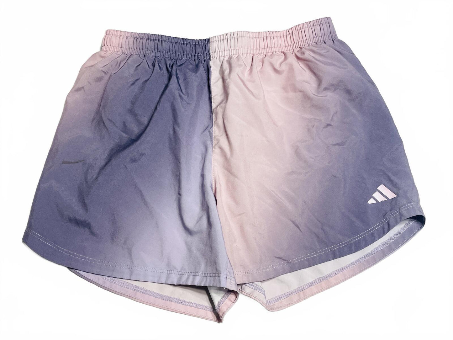 Adidas Athletic Shorts Gradient Purple and Pink with lining Girls L Size 14