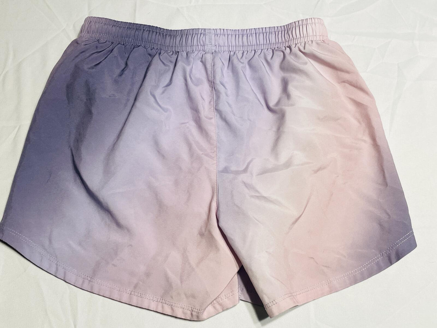 Adidas Athletic Shorts Gradient Purple and Pink with lining Girls L Size 14