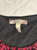 Speechless dress black and red lace girls 10 three-quarter sleeve missing belt