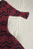 Speechless dress black and red lace girls 10 three-quarter sleeve missing belt