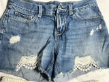 Girls shorts set of 4 girls 10/12 denim and athletic