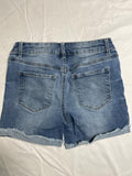 SO girls denim cut off shorts lace pockets with adjustable waistband size 12