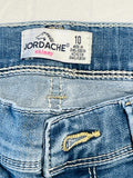 Jordache skinny jeans light blue with adjustable waistband girls size 10