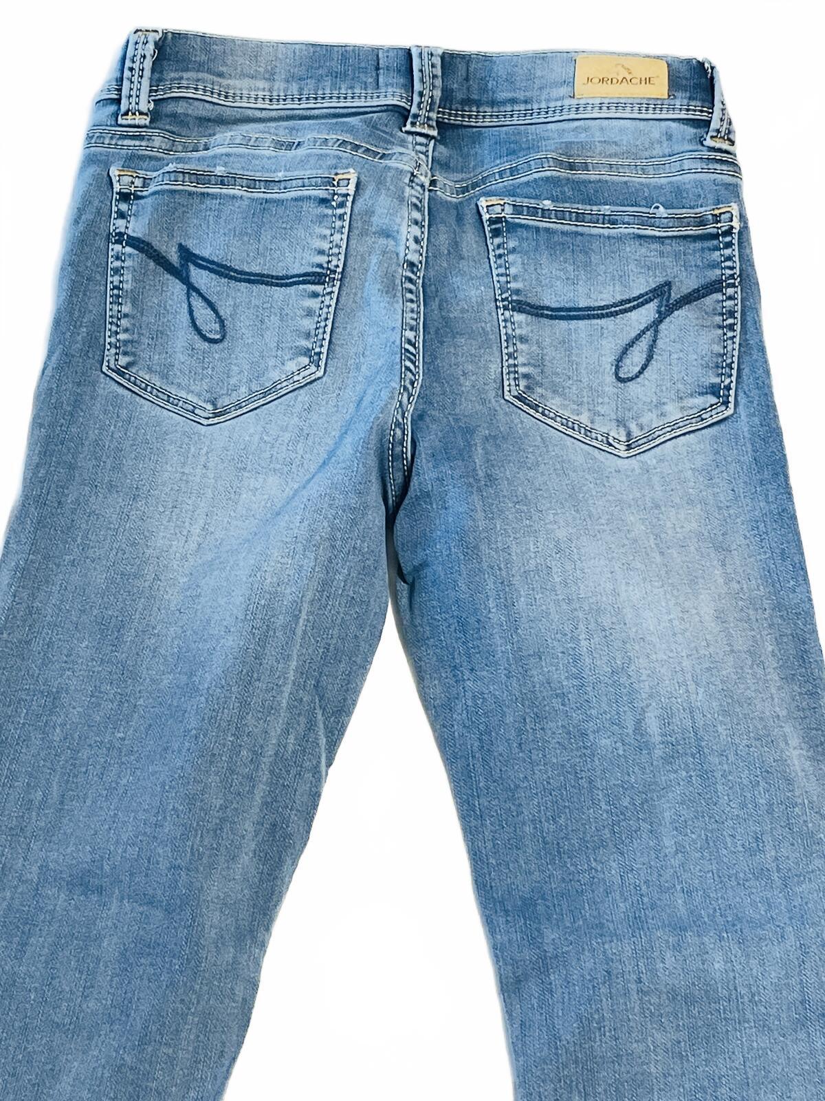 Jordache skinny jeans light blue with adjustable waistband girls size 10