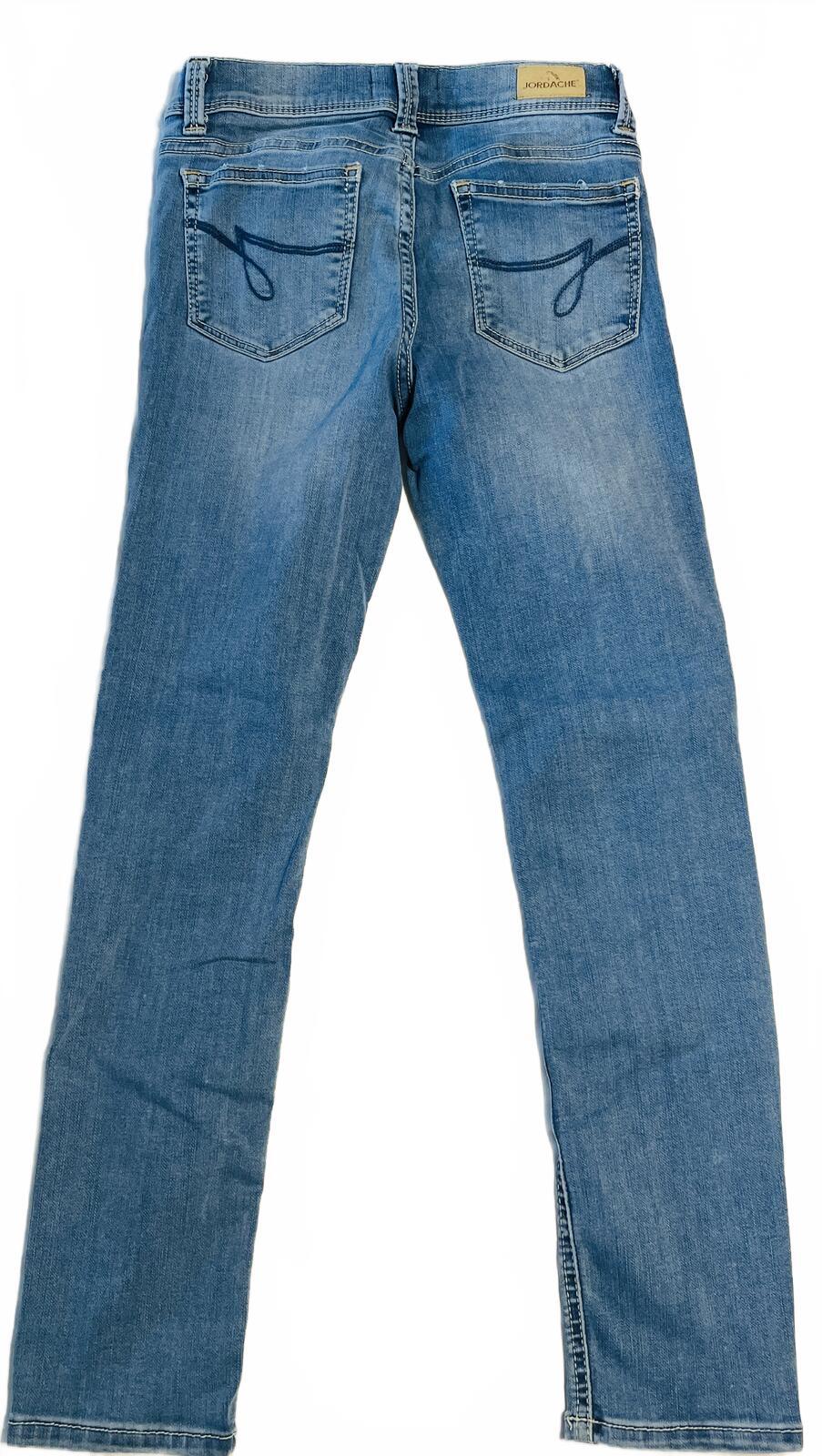 Jordache skinny jeans light blue with adjustable waistband girls size 10