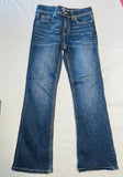 Jordache boot cut jeans dark blue with adjustable waistband girls size 10