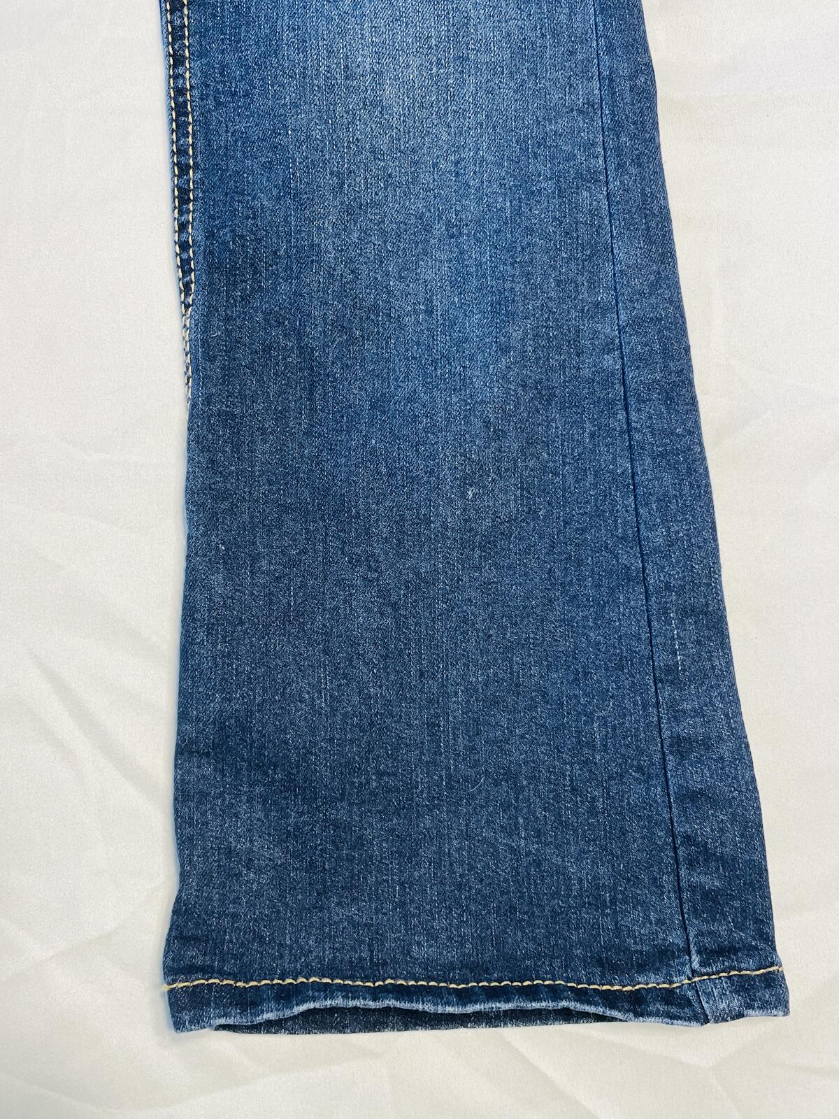 Jordache boot cut jeans dark blue with adjustable waistband girls size 10