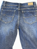 Jordache boot cut jeans dark blue with adjustable waistband girls size 10