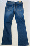 Jordache boot cut jeans dark blue with adjustable waistband girls size 10