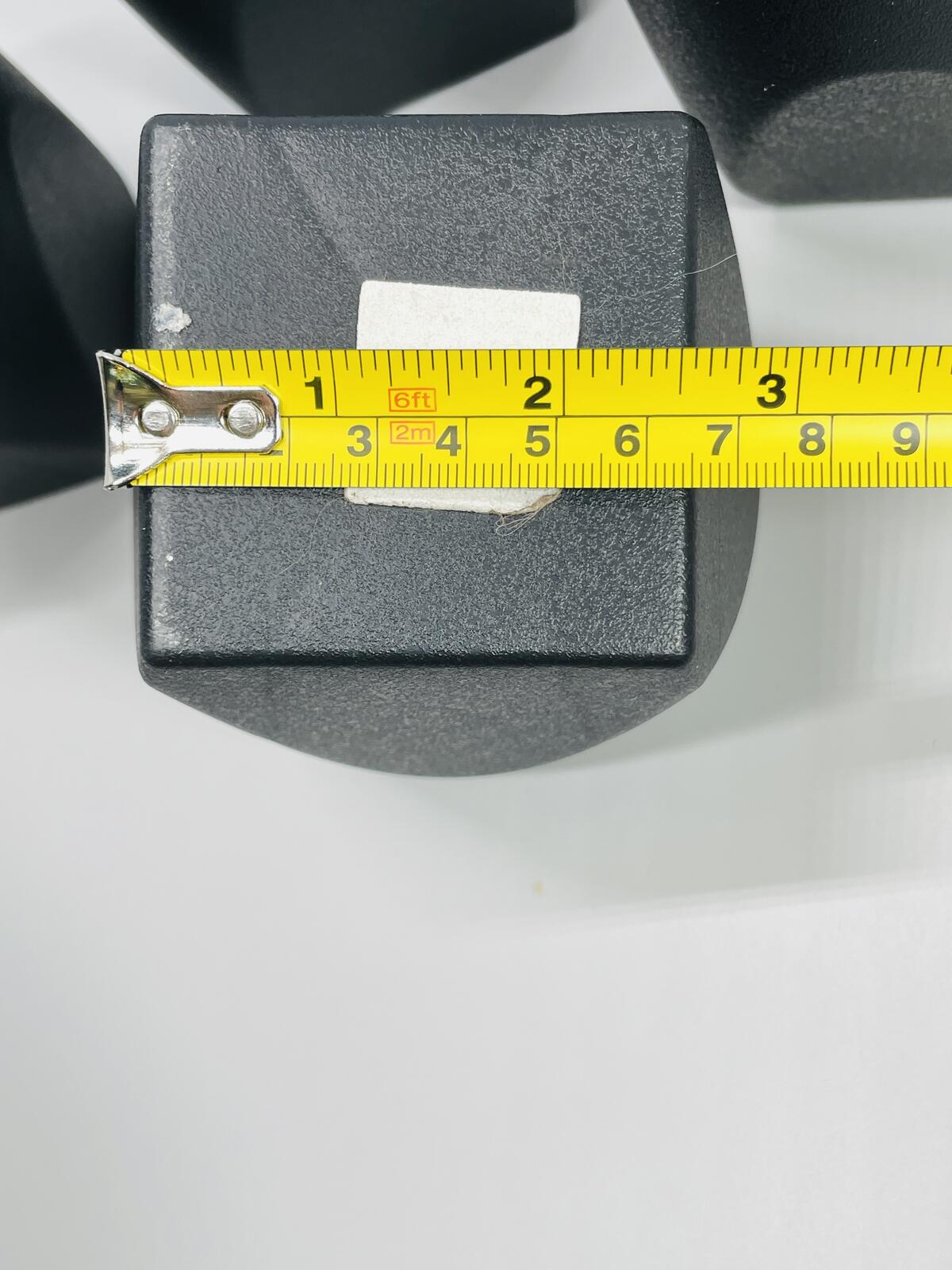 Set of 4 Black Plastic Furniture Feet with Metal Threaded Bolts 3.5" tall