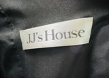JJ's House Black Floral Embroidered Tulle Evening Dress Large