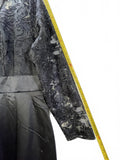 Black Lace Top and Satin Overlay Formal Jumpsuit Ladies XL