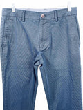 Old Navy Ultimate Slim Built-In Flex Chino Pants 30x32 Checkered Navy Blue