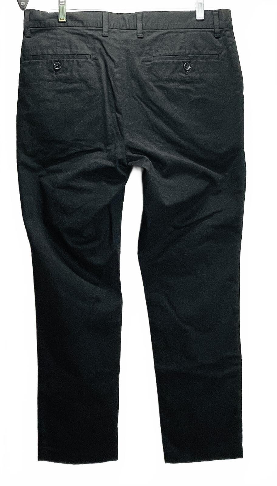 Michael Kors Black Slim Fit Men's Chino Pants 32x30