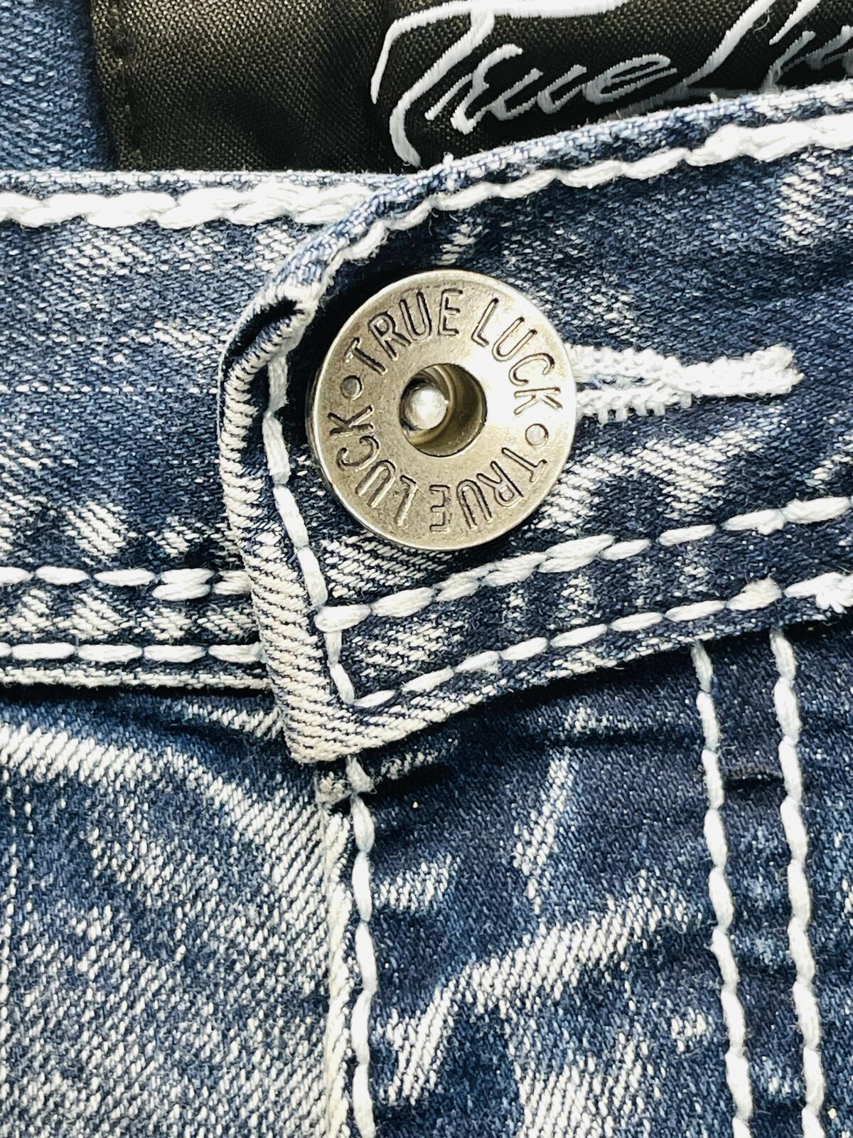 True Luck Men's Blue Denim Jeans Size 32x32