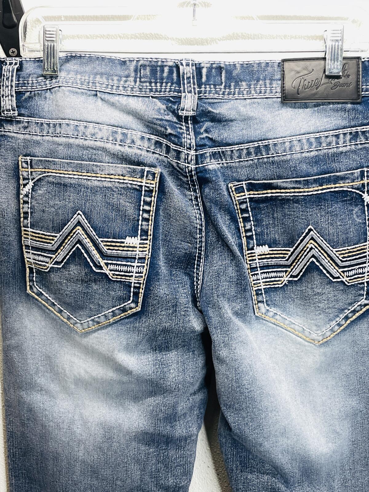 True Luck Men's Blue Denim Jeans Size 32x32