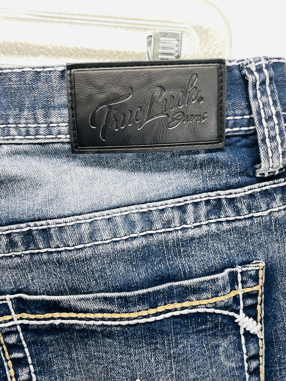True Luck Men's Blue Denim Jeans Size 32x32