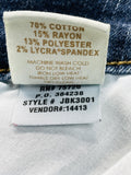 Daytrip Refined Lynx Skinny Jeans Size 32R Distressed Blue Denim