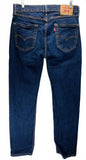 Levi's 505 Classic Fit Men's Jeans W32 L32 Dark Blue Denim