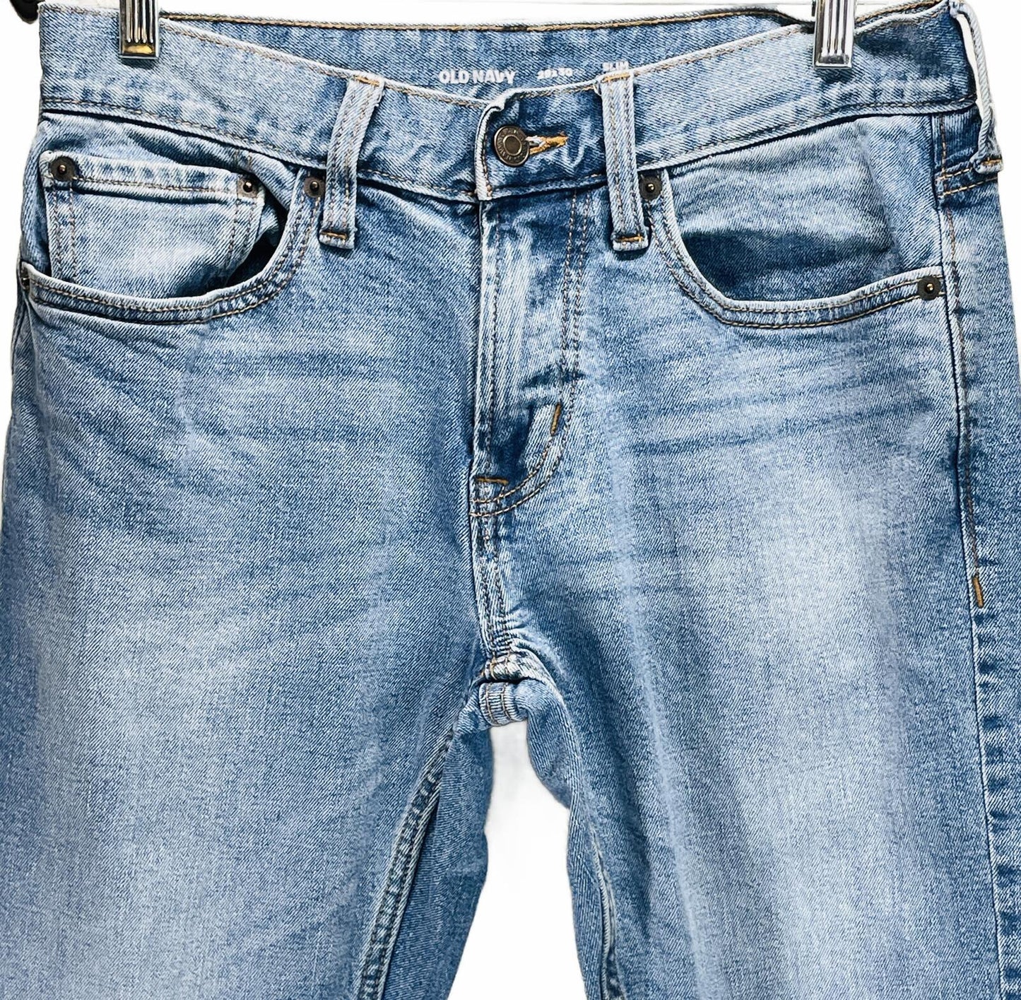Old Navy Slim Fit Stretch Denim Jeans Mens 29x30 Light Blue