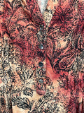 New Directions Long Sleeve Paisley Print Blouse Ladies Size Large