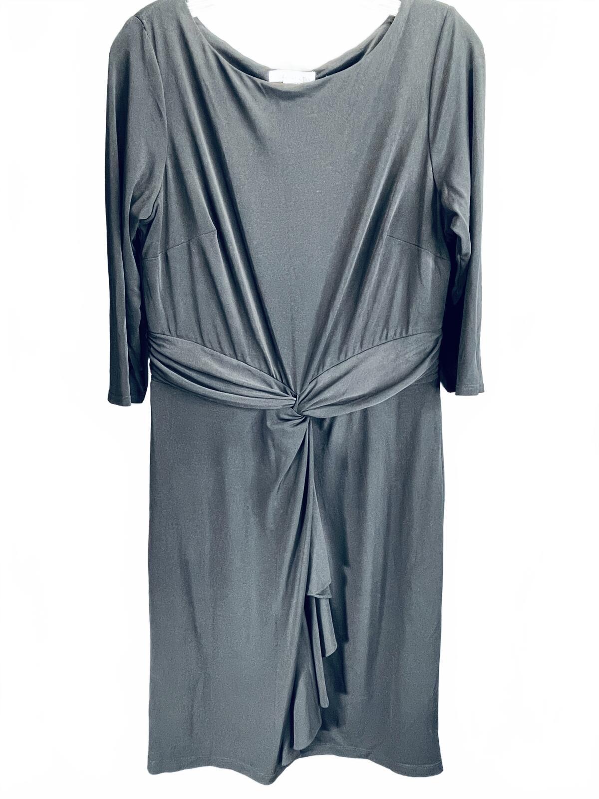 Coldwater Creek Black Knot Front Dress Ladies Size 12